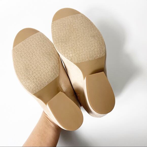 BP. Gretta Mule Blush Faux Suede Sandals Size 5.5 Brand New - Picture 3 of 7